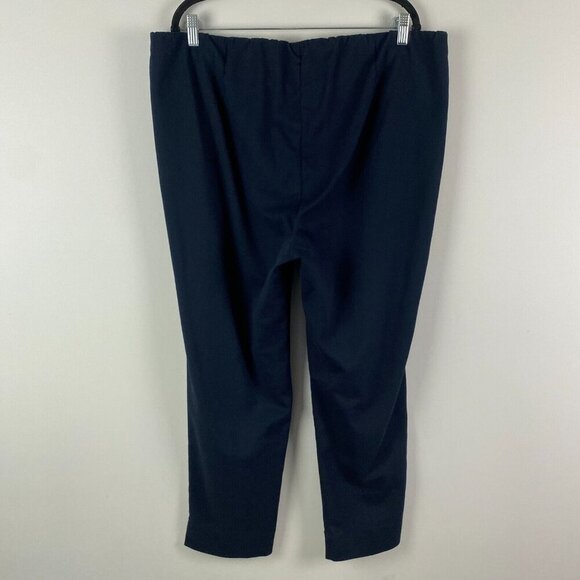 J Jill Essential Cotton Stretch Pull on Pants Womens 20 Navy Blue - Picture 4 of 10